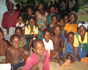 Eine Großfamilie in Sierra Leone